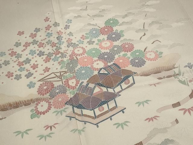 平和屋着物■訪問着　風景花文　暈し染め　正絹　逸品　AABI6397st 平和屋着物□訪問着 風景花文 暈し染め 正絹 逸品 AABI6397st - メルカリ