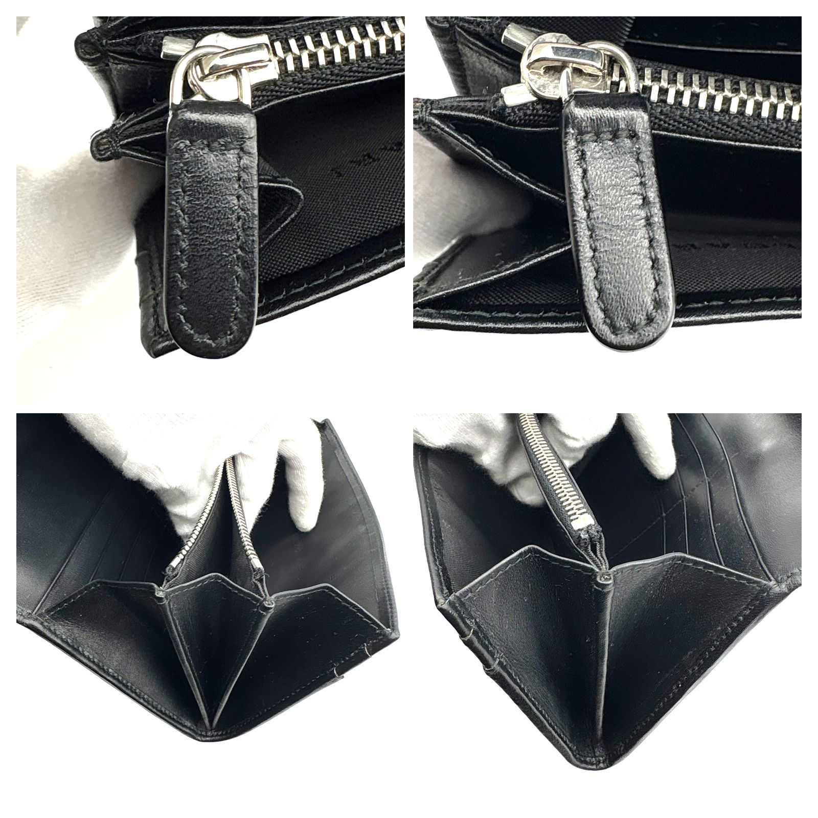 美品 】BVLGARI ブルガリ ヘリンボーン ウィークエンド 長財布 PVC