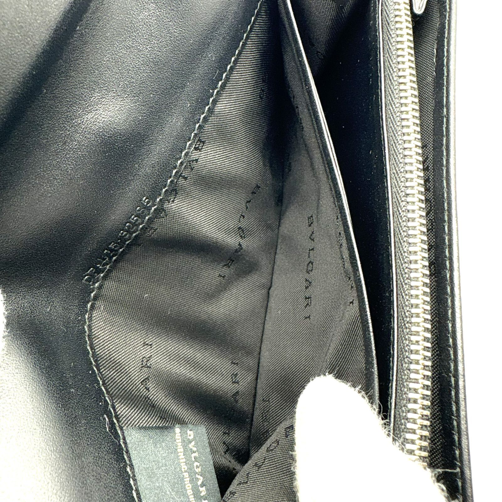 美品 】BVLGARI ブルガリ ヘリンボーン ウィークエンド 長財布 PVC