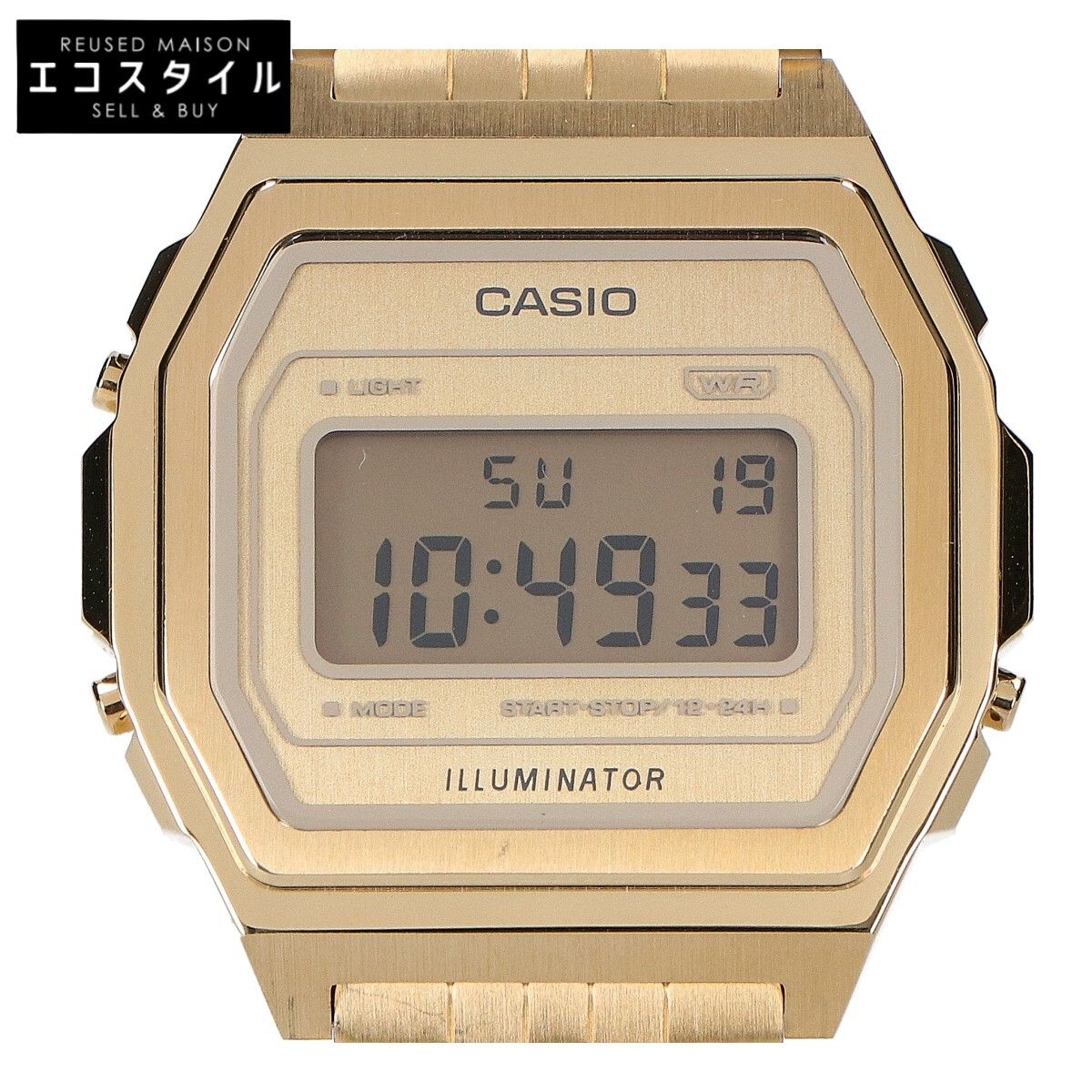 CASIO カシオ A1000G-9JF ｺﾞｰﾙﾄﾞ-北京五輪が閉幕