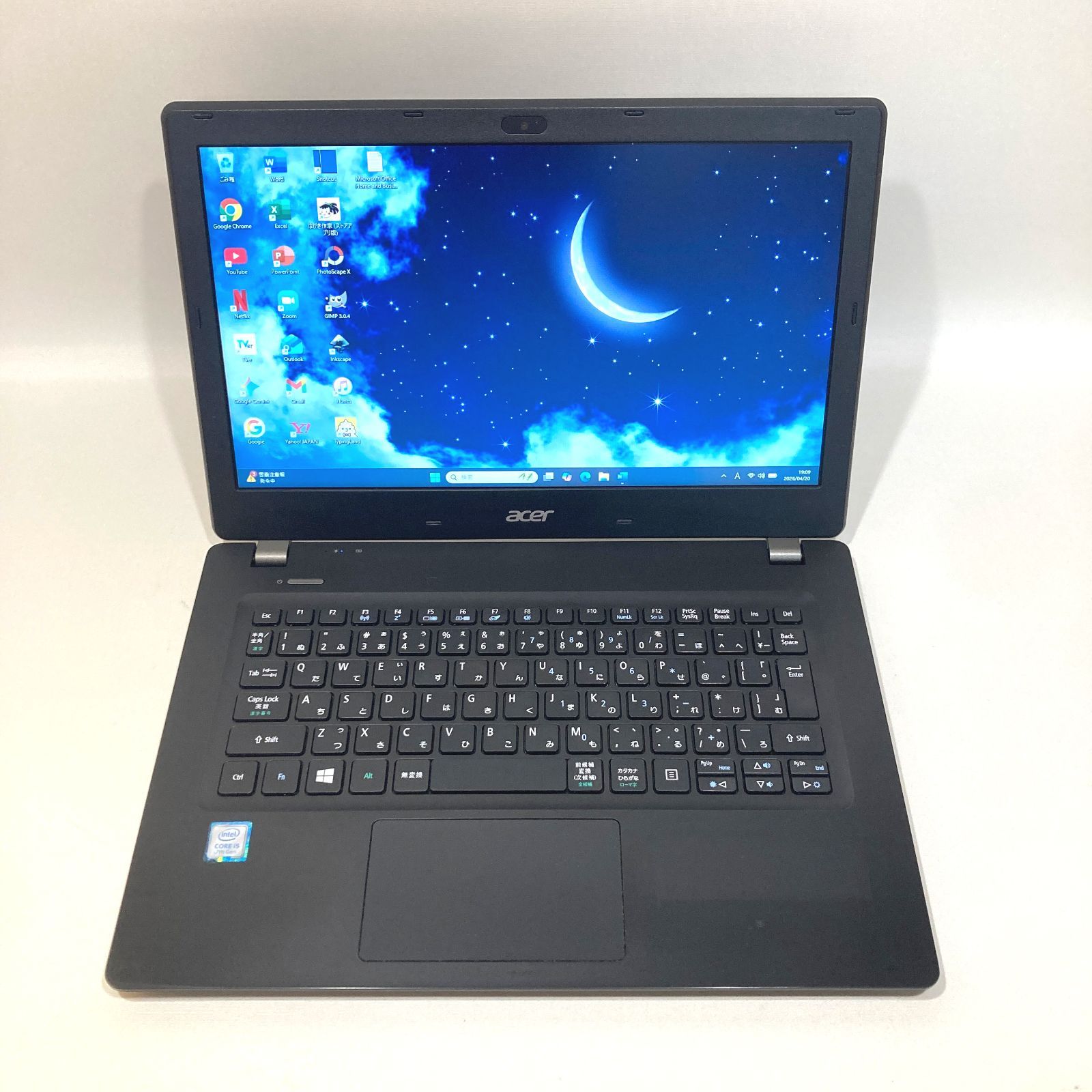 ノートPC 初心者向け✨カメラ・オフィス・大容量◇黒◇すぐ使える