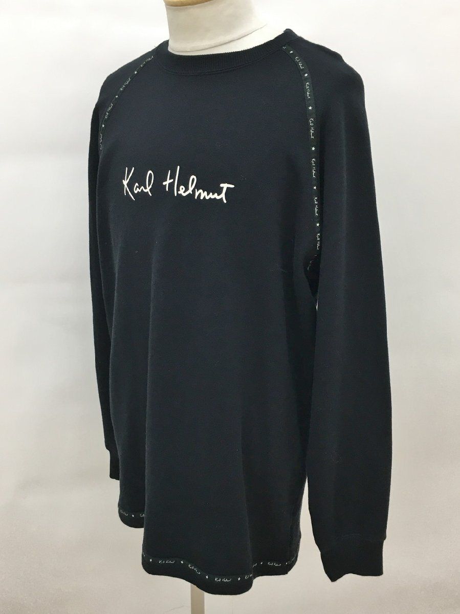 カールヘルム Karl Helmut 長袖カットソー L ブラック トレーナー