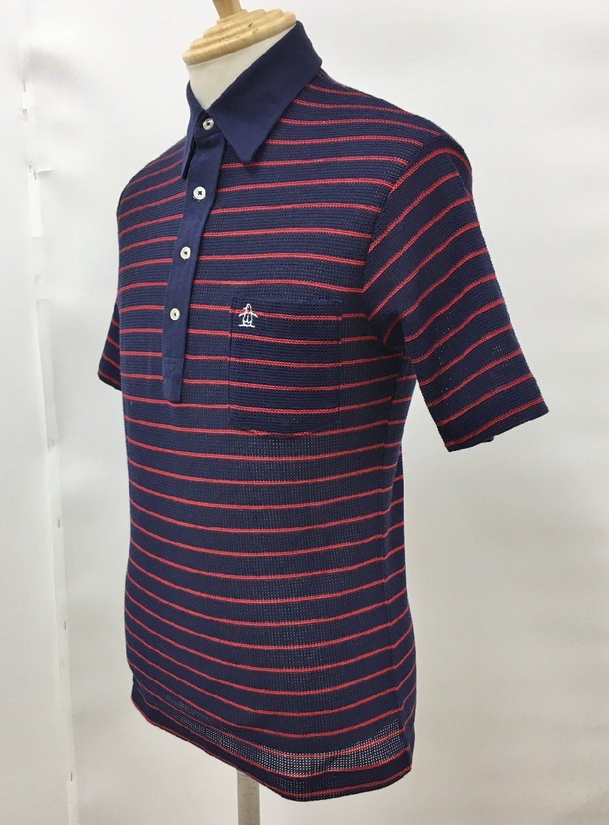 マンシングウェア Munsingwear ポロシャツ M GRAND SLAM ネイビー系