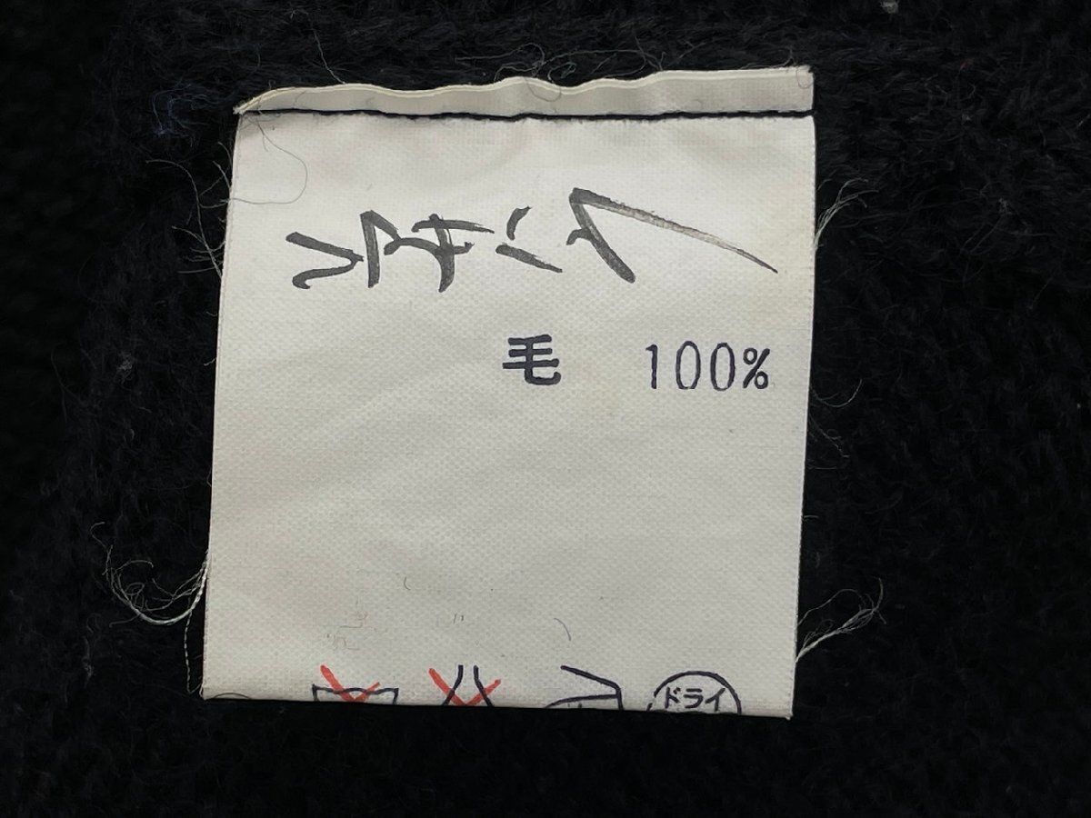 やまもと寛斎 kansai ニットセーター 胸囲：79-87 刺繍 ワッペン 日本製 JAPAN 2602WR029 やまもと寛斎 kansai ニットセーター 胸囲：79-87 刺繍 ワッペン 日本