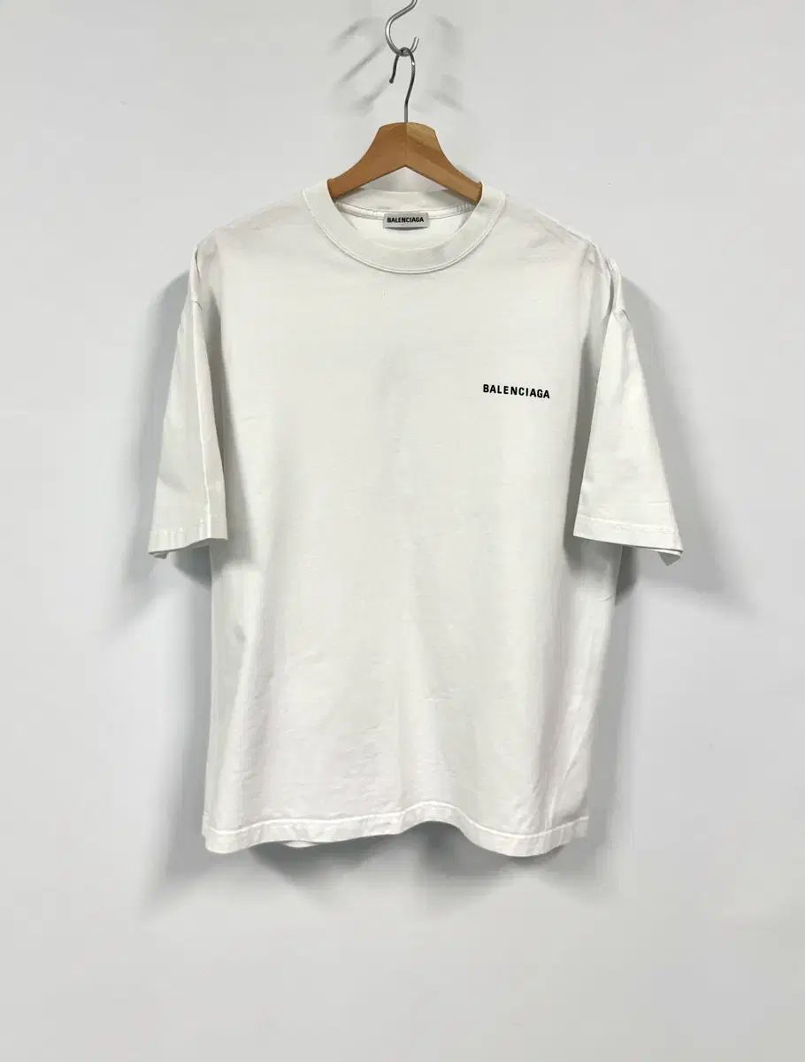 BALENCIAGA バレンシアガ ロゴ オーバーサイズ 白 半袖Tシャツ L 