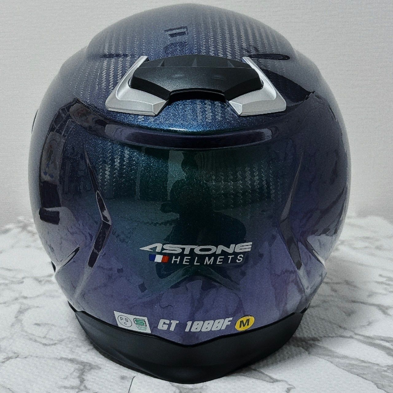美品 ASTONE アストン GT-1000F カーボン フルフェイス ヘルメット M 
