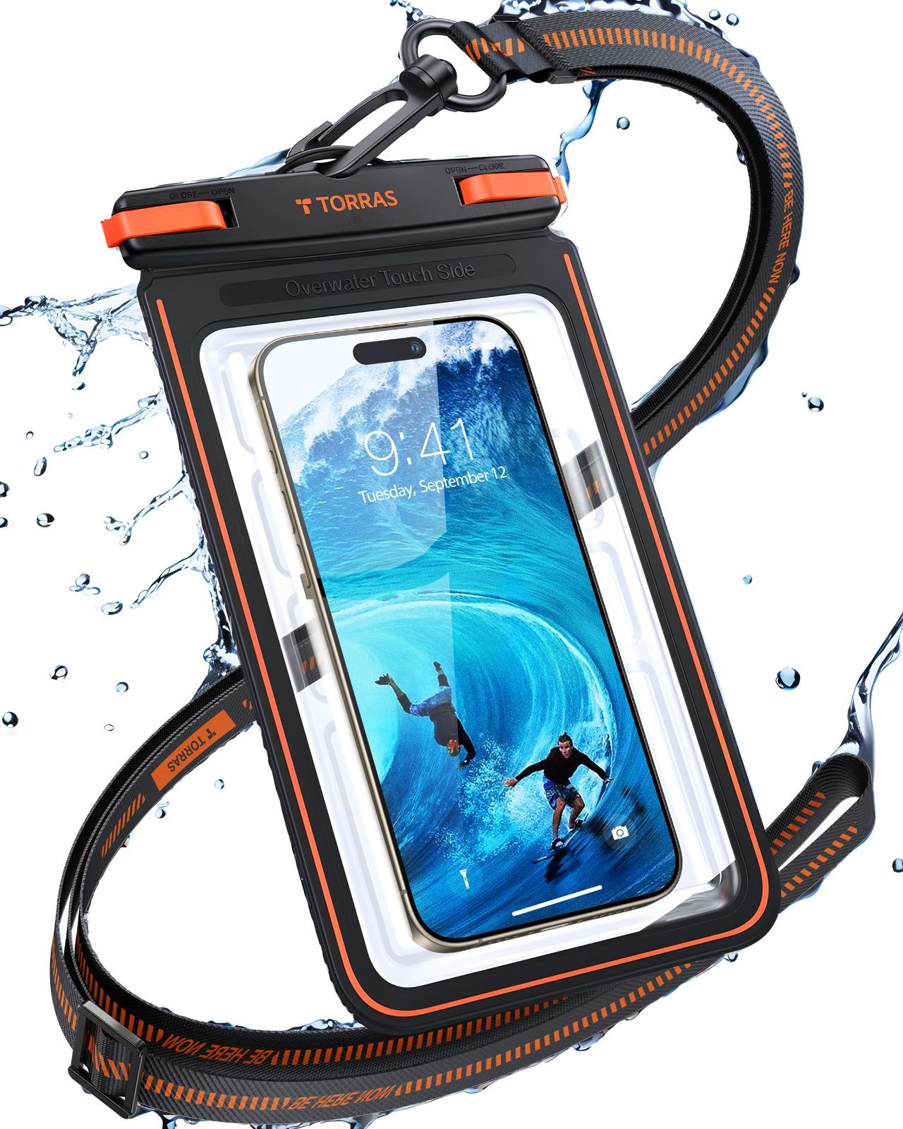 在庫処分】TORRAS スマホ 防水ケース IPX8完全防水 水中タッチ対応