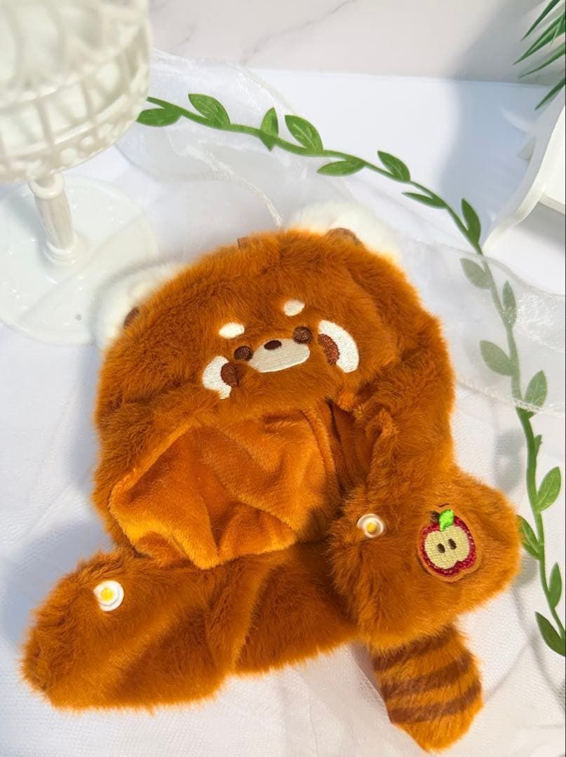 10cm 12cm ぬい服 レッサーパンダ アライグマ マント ぬいぐるみ服