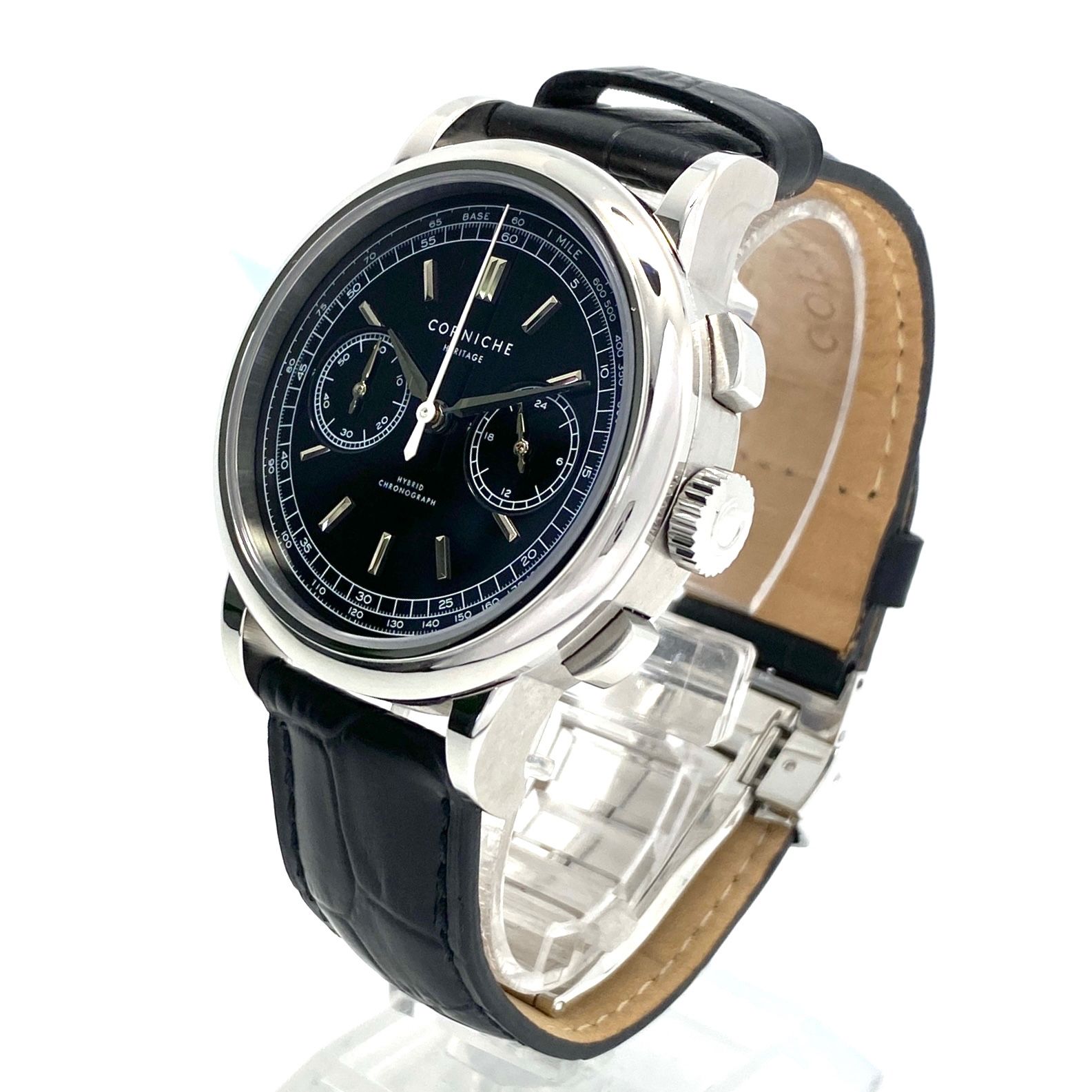 美品・希少】腕時計 メンズ コーニッシュ CORNICHE ヘリテージ クロノ 