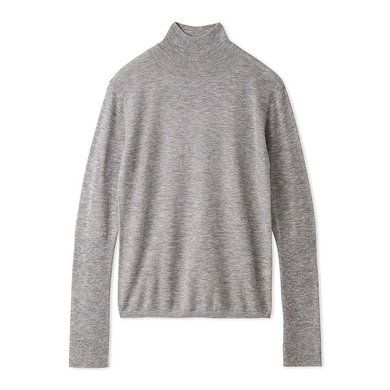 [フレイ アイディー] ソフトウールシンプルリブニット FWNT245086 レディース GRY Free Size 1