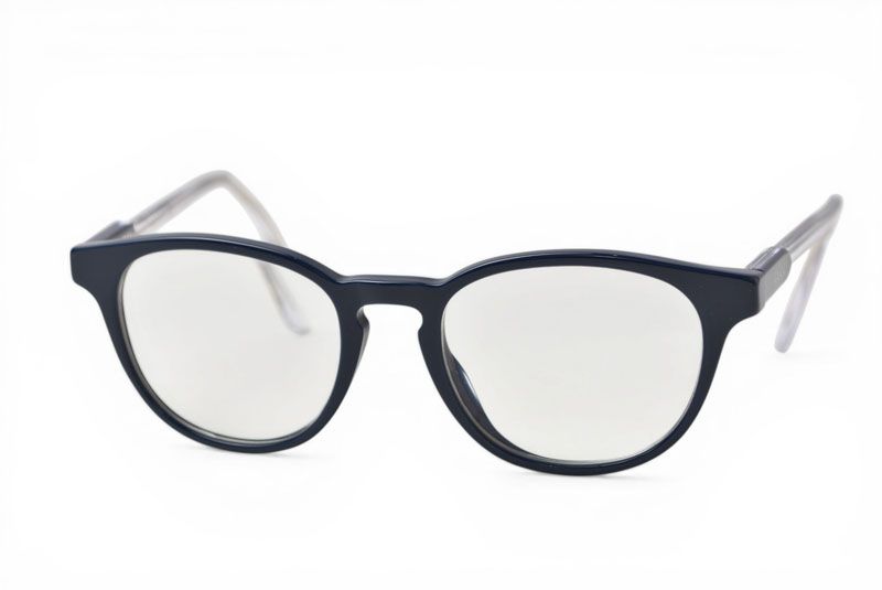 グッチ アイウェア/眼鏡/メガネ フレーム 近視用レンズ入 GUCCI GG0491O 004 140 ネイビー/クリア【中古】 グッチ アイウェア/眼鏡/メガネ フレーム 近視用レンズ入 GUCCI