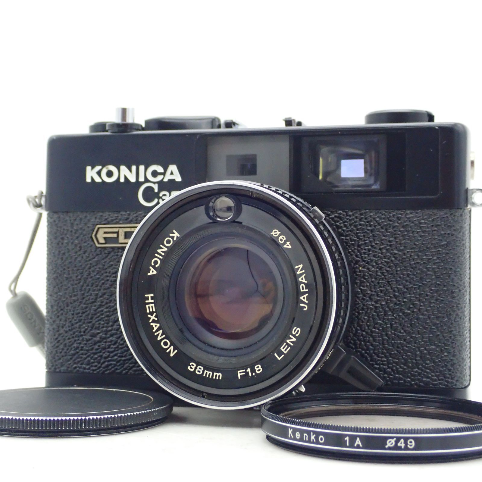 コニカC35 FD　３８ミリF1.8付き　ジャンク コニカC35 FD 38ミリF1.8付き ジャンク - メルカリ