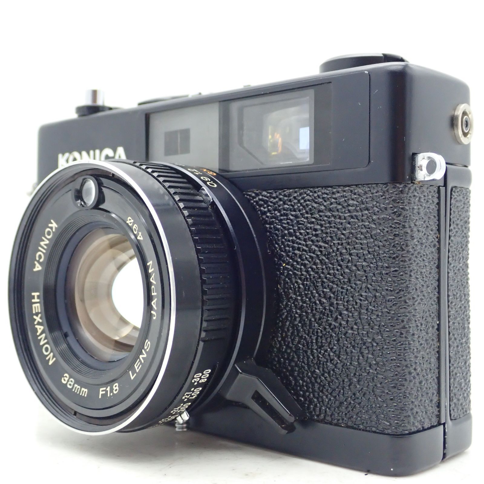 極上品 KONICA C35 FD ブラック HEXANON 38mm f1.8 レンジファインダー