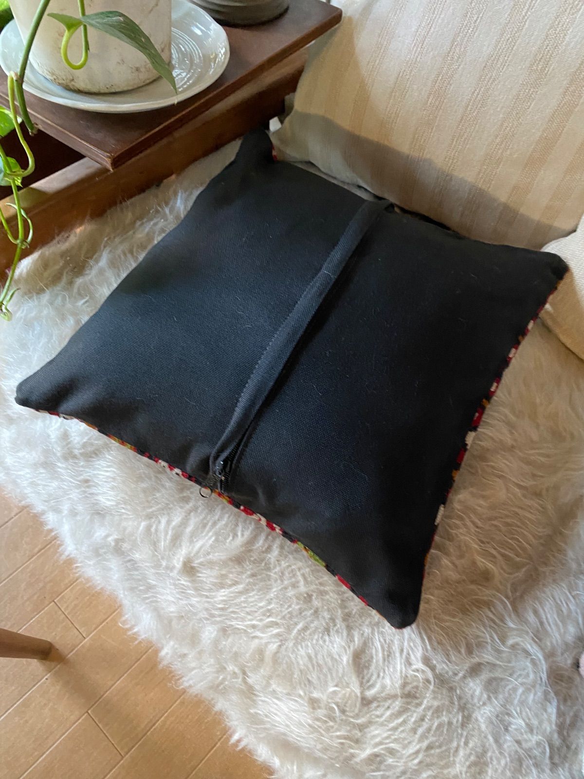 オールドカイセリキリム使用クッションカバー大判43×44 特に手に入ら