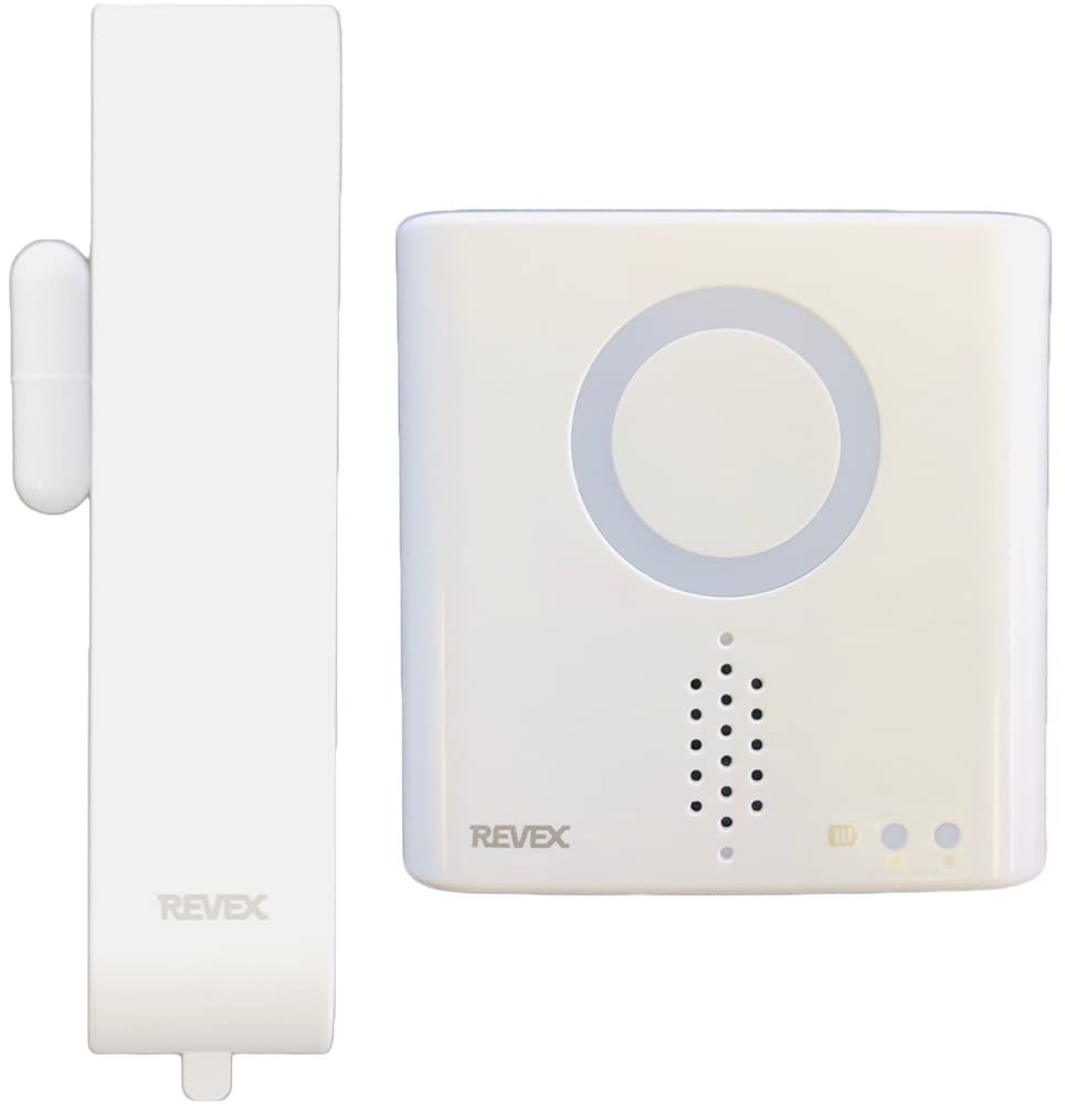 リーベックス(Revex) ワイヤレス チャイム インターホン XPNシリーズ 送受信機セット 防雨型窓ドア開閉センサー 増設用 光と音の呼び出しチャイム 防犯 XPN730A美品　おすすめ