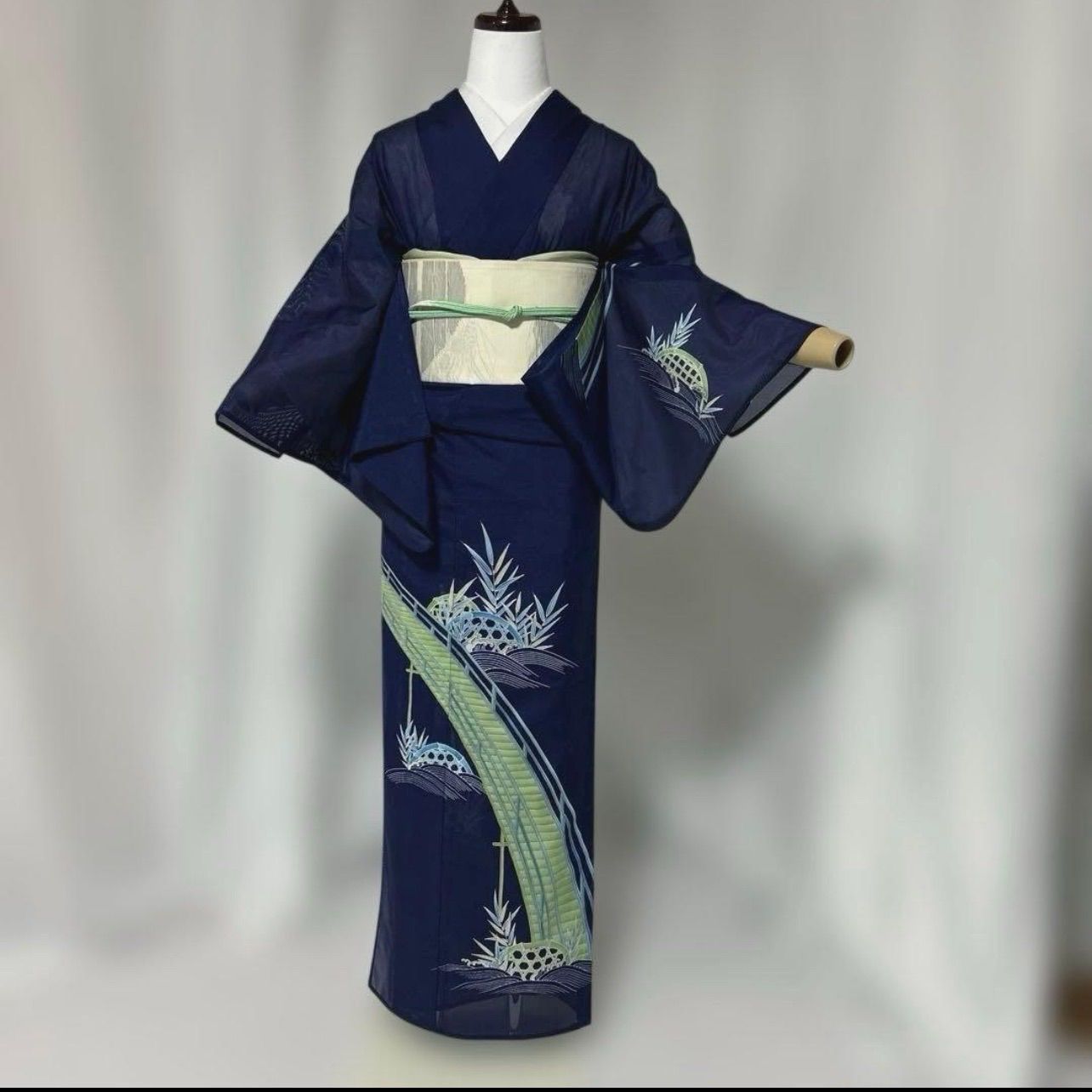 東レ 裄69 洗える夏着物 薄物 絽 訪問着 フルセット 4点 夏正絹袋帯 美
