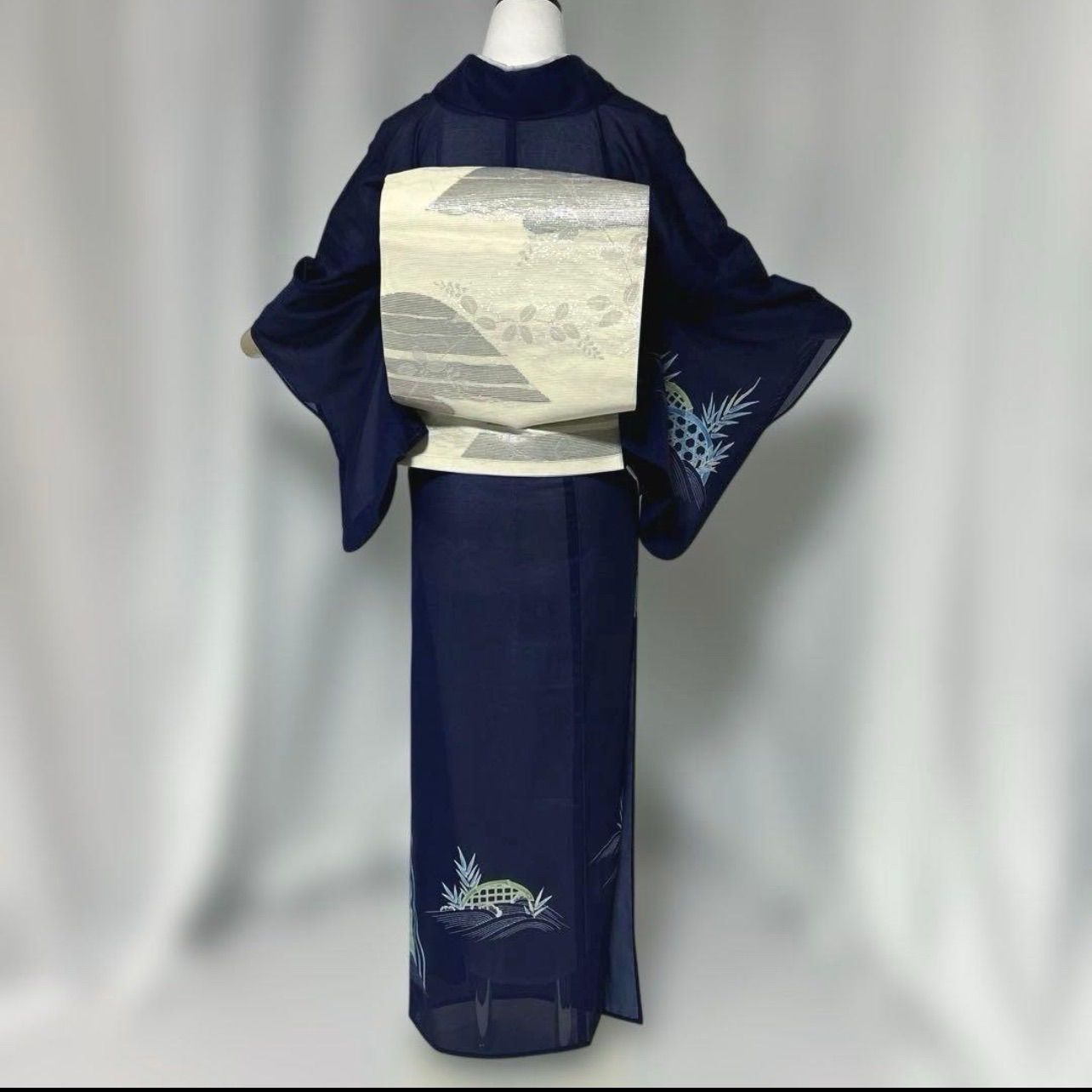 東レ　裄69 洗える夏着物　薄物　絽　訪問着　フルセット　4点 夏正絹袋帯　美品 東レ 裄69 洗える夏着物 薄物 絽 訪問着 フルセット 4点 夏正絹袋帯 美