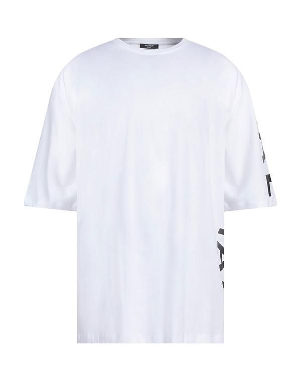 バルマン メンズ トップス Tシャツ BALMAIN Ｔシャツ White ホワイト