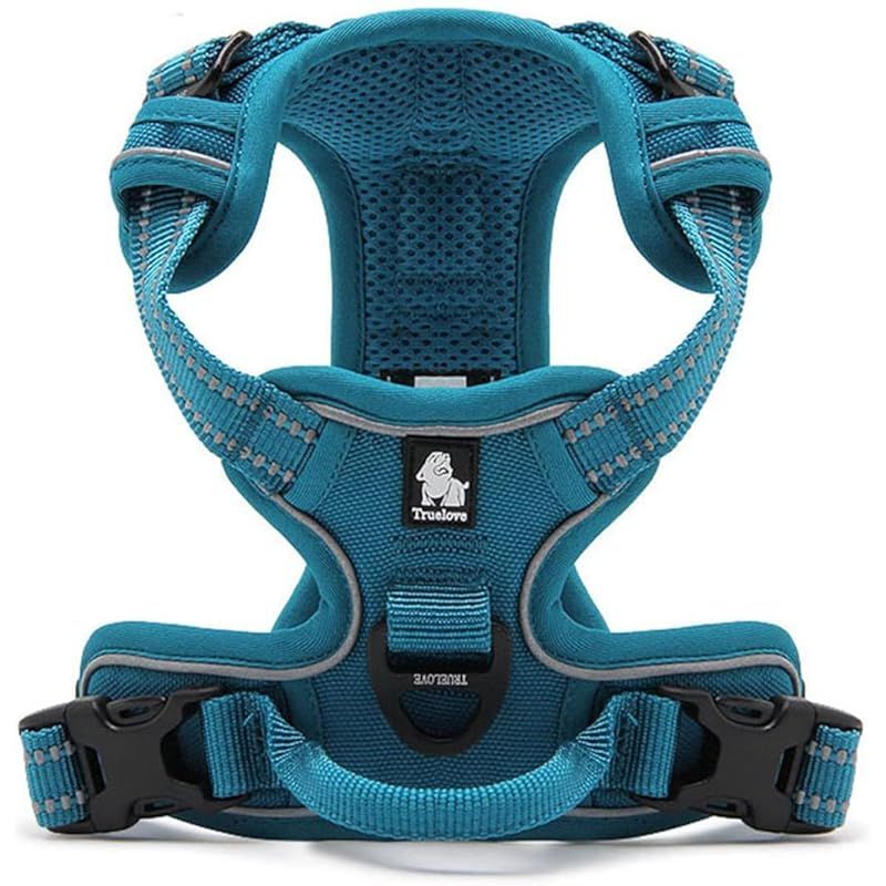 【新品】 cocomall 犬用ハーネス 犬用胴輪 ドッグ ペット用品 ハーネス 3M反射材料 訓練 ナイロン製 小型犬、中型犬、大型犬に向け 通気性 調節可能 (L, ロイヤルブルー) 1