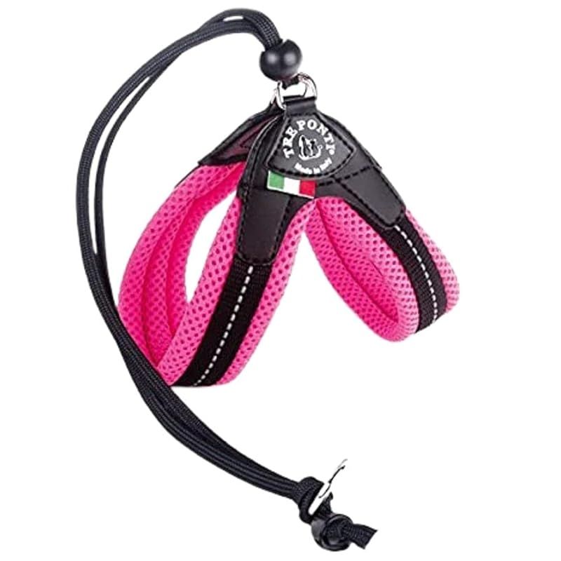 【新品】 Tre Ponti トレポンティ リベルタ ハーネス ソフトメッシュ 小型犬 中型犬 (3号/体重6～7kg/胴回り38～48cm) (3号/体重6～7kg/胴回り38～48cm, ピンク) 1