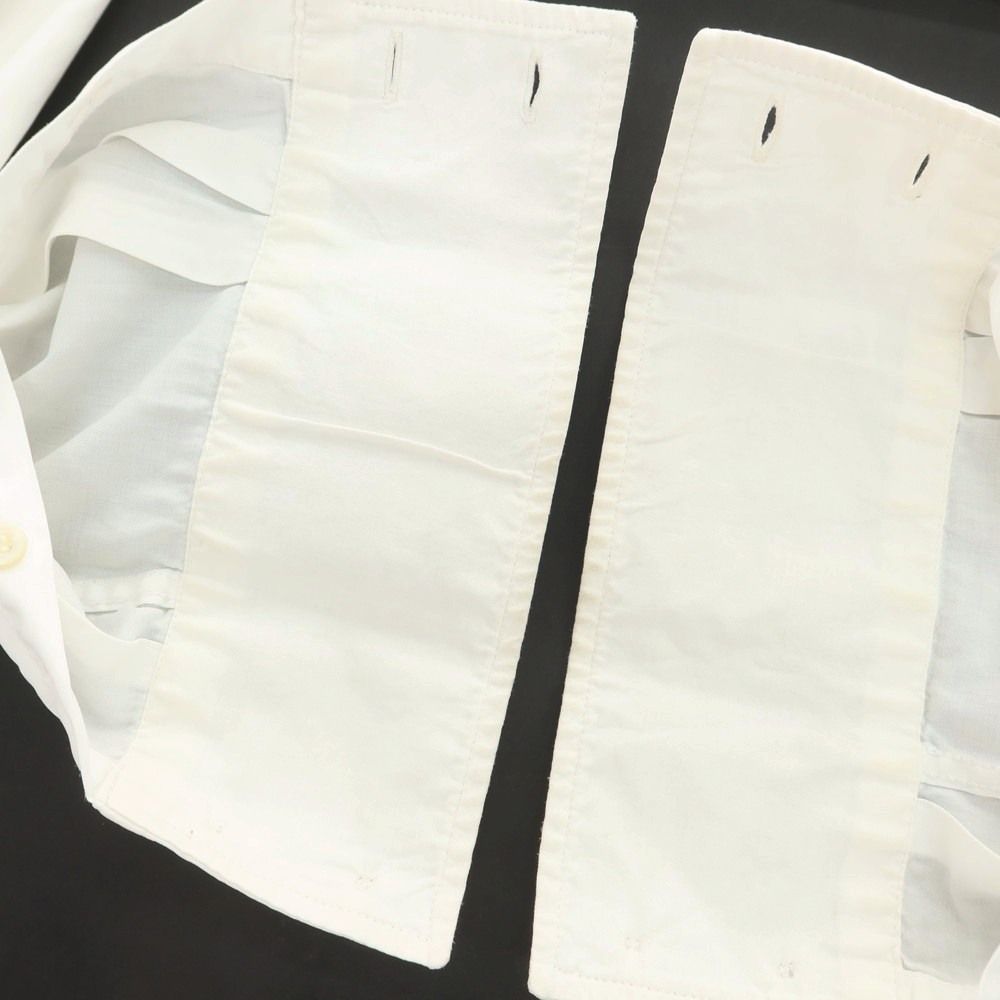 【中古】ブルネロクチネリ Brunello Cucinelli コットン ワイドカラー ドレスシャツ ホワイト【サイズS】【メンズ】 中古】ブルネロクチネリ Brunello Cucinelli コットン ワイドカラー