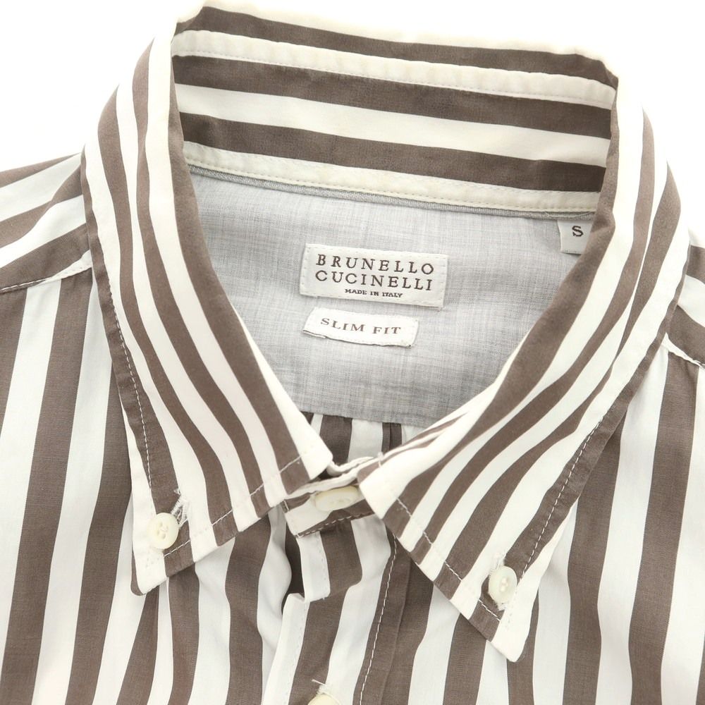 中古】ブルネロクチネリ Brunello Cucinelli コットン ストライプ