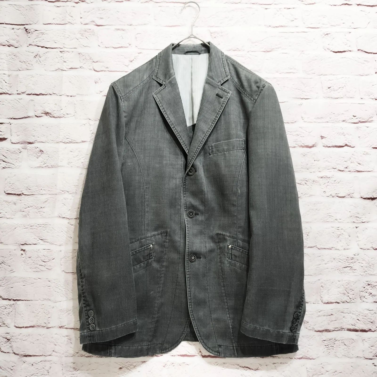 美品】INTERMEZZO 背抜き 薄手 ジャケット 大きいサイズ - メルカリ