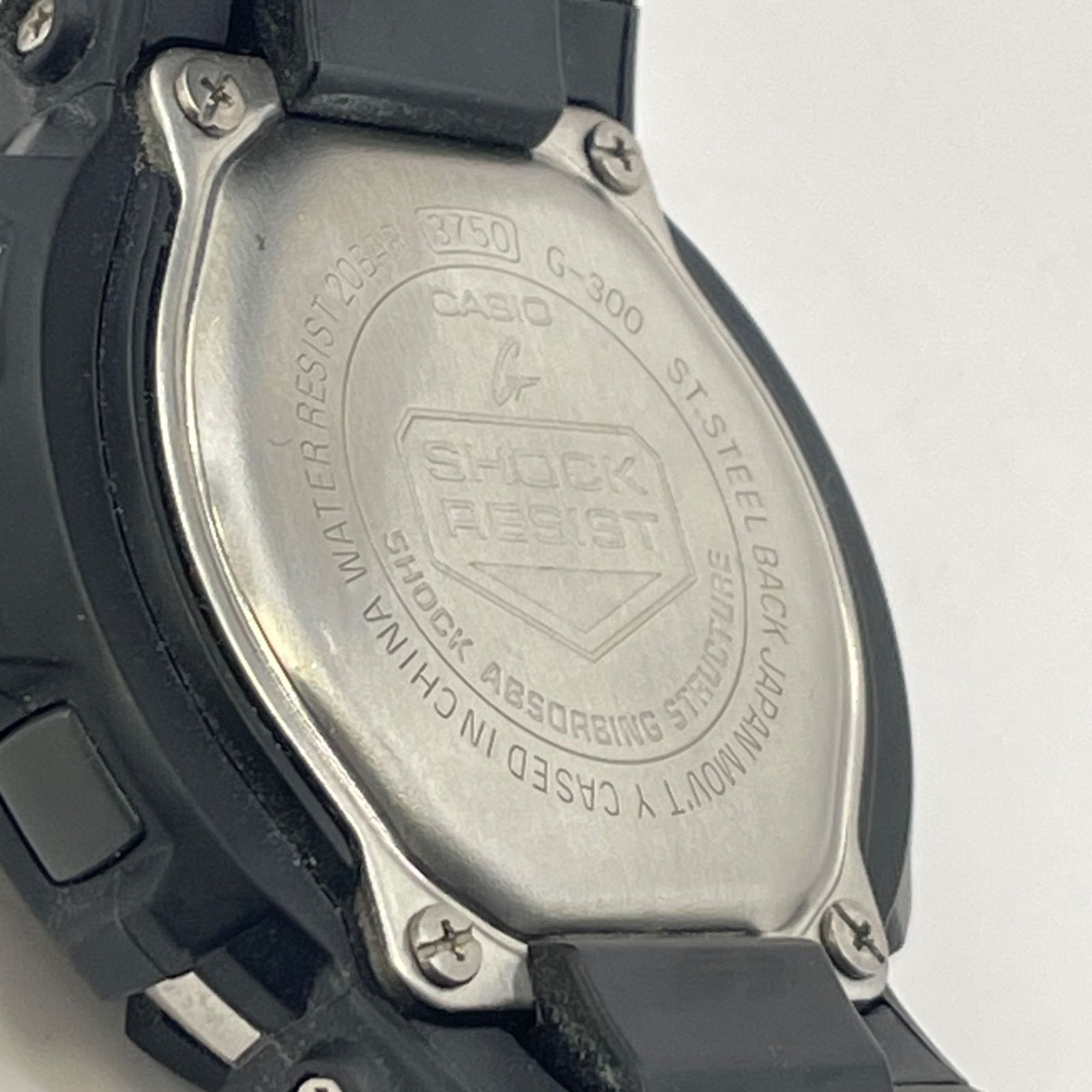 美品【電池交換済】G-SHOCK G-300 カシオ デジアナ レッド文字盤 稼働