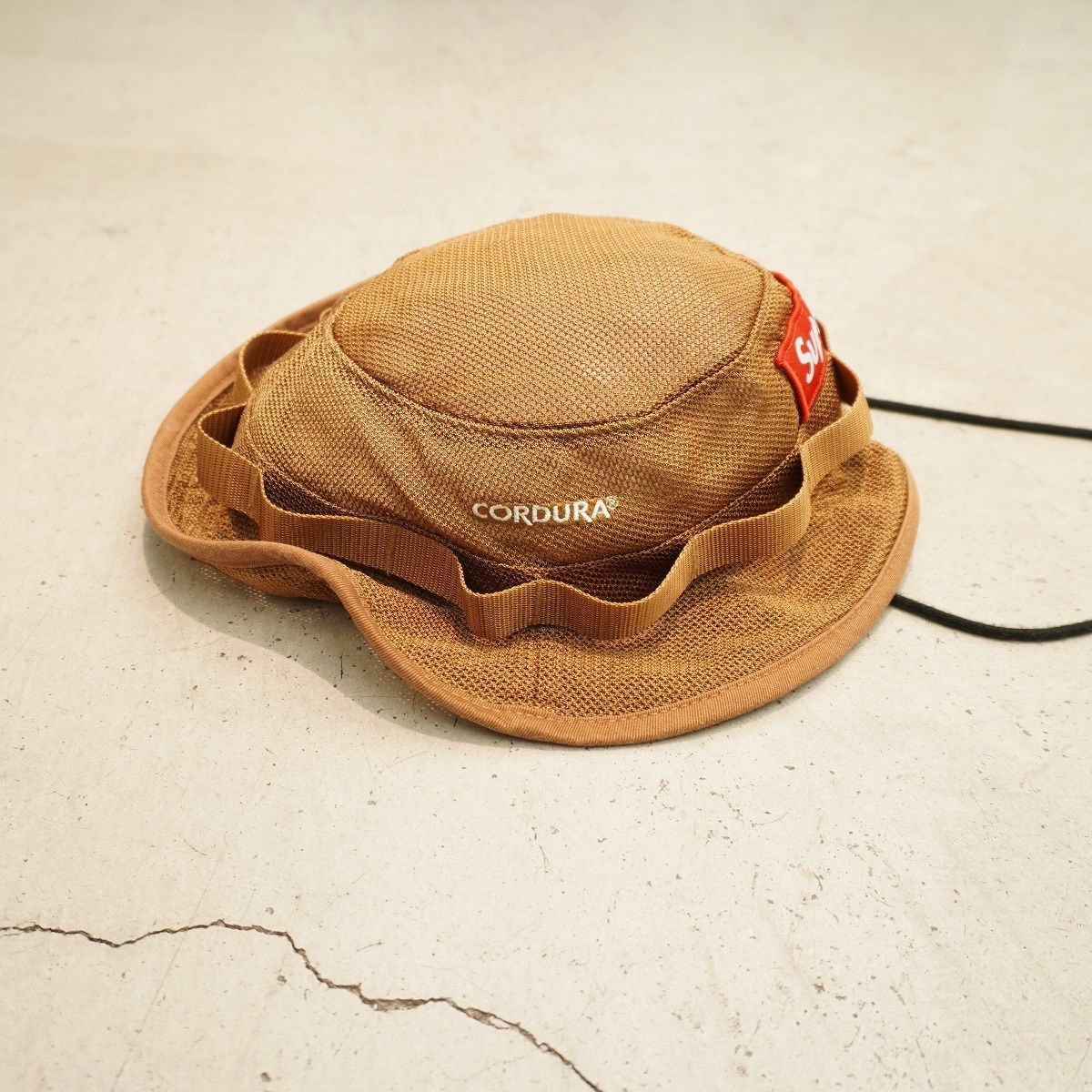 国内正規 美品 23SS Supreme シュプリーム Mesh Cordura Boonie Sand