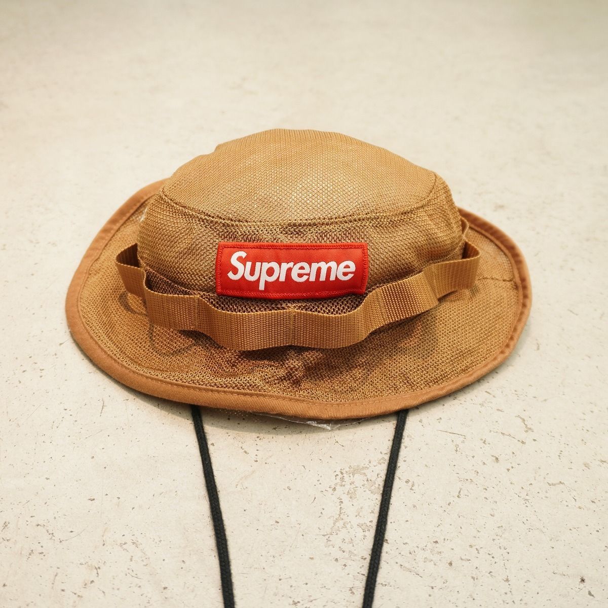 Supreme / Mesh Cordura® Boonie\"Sand\"M/L Supreme Mesh Cordura Boonie Sand Size: | Depop