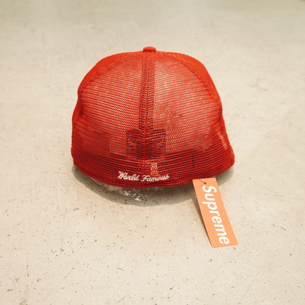 美品Supreme シュプリームキャップ オレンジ オレンジ シュプリーム