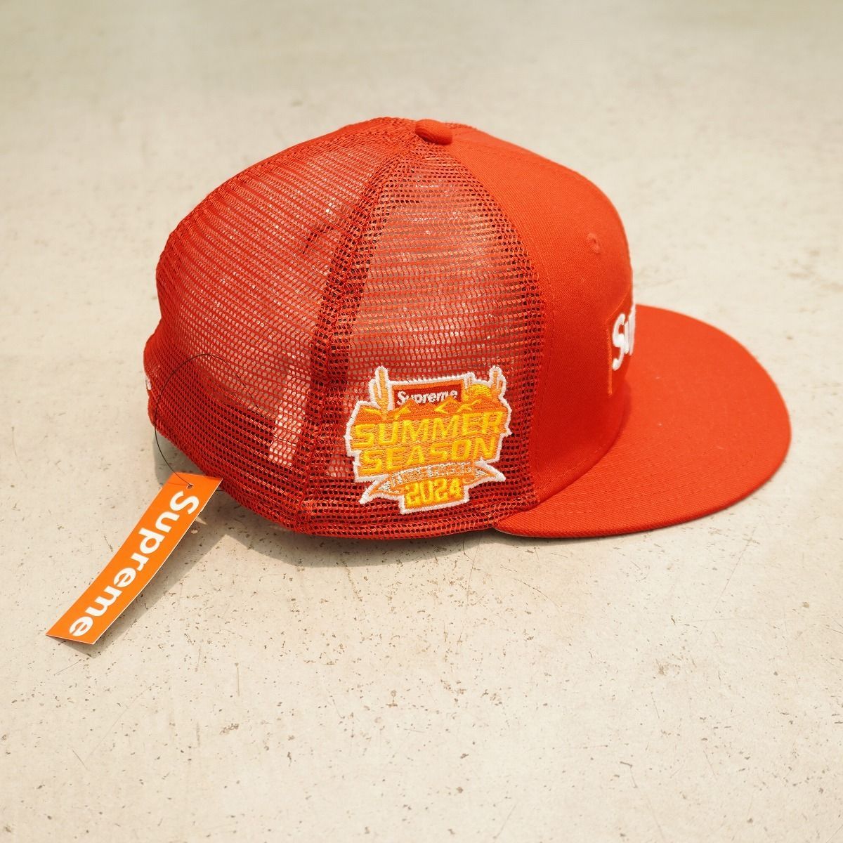 SUPREME メッシュキャップ レッド シュプリーム 帽子 ボックスロゴ メッシュ ニューエラ キャップ レッド