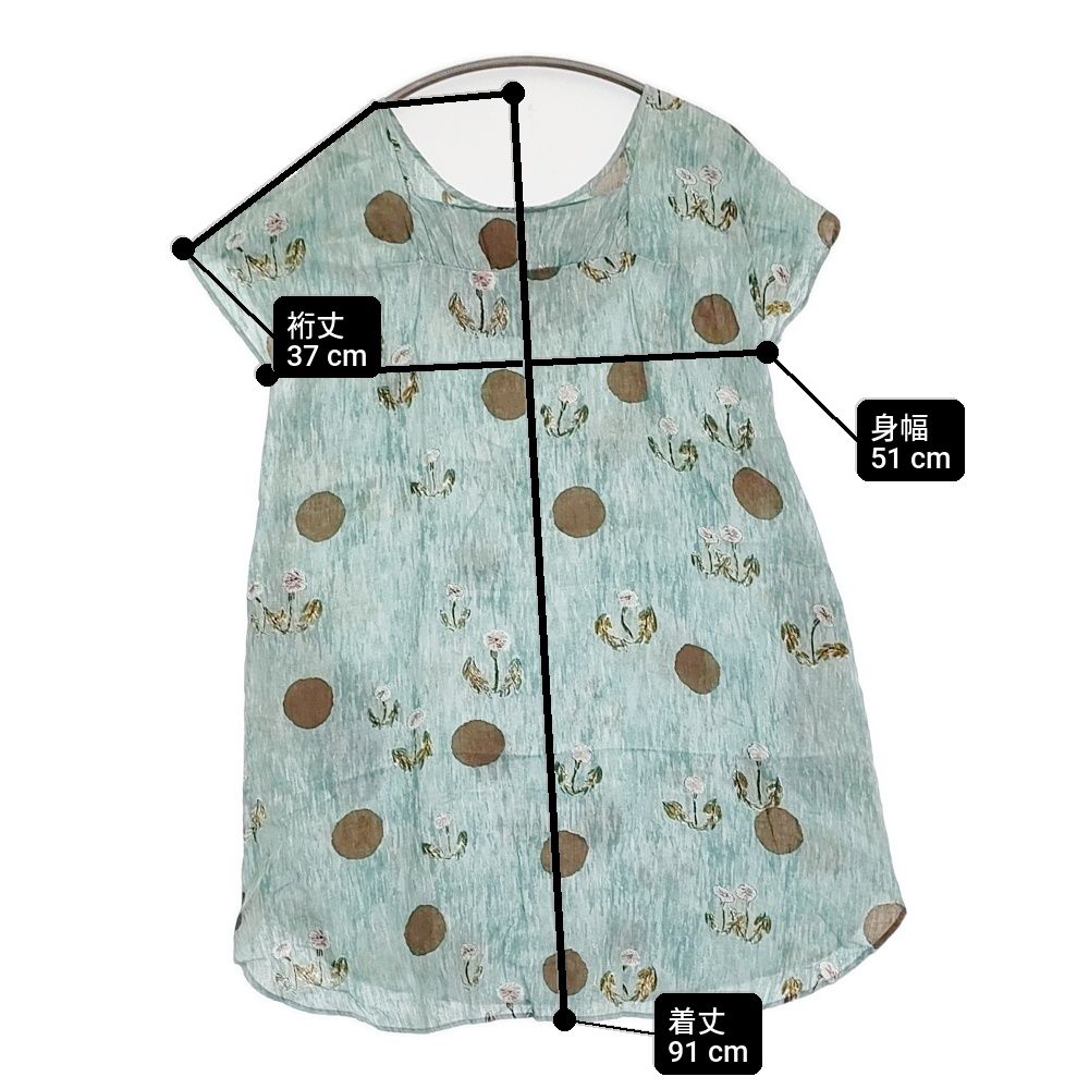 mina perhonen dandelion チュニック サイズ36 rs3968 リネン