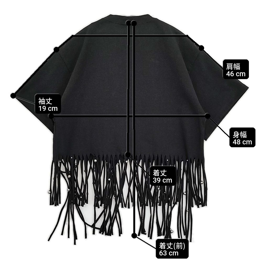 ISABEL MARANT BIANEA スタッズ フリンジハーフスリーププルオーバー 定価92400円 半袖Ｔシャツ カットソー ブラック レディース イザベルマラン【中古】6-0407S♪ Isabel Marant - ISABEL MARANT BIANEA スタッズ フリンジハーフ