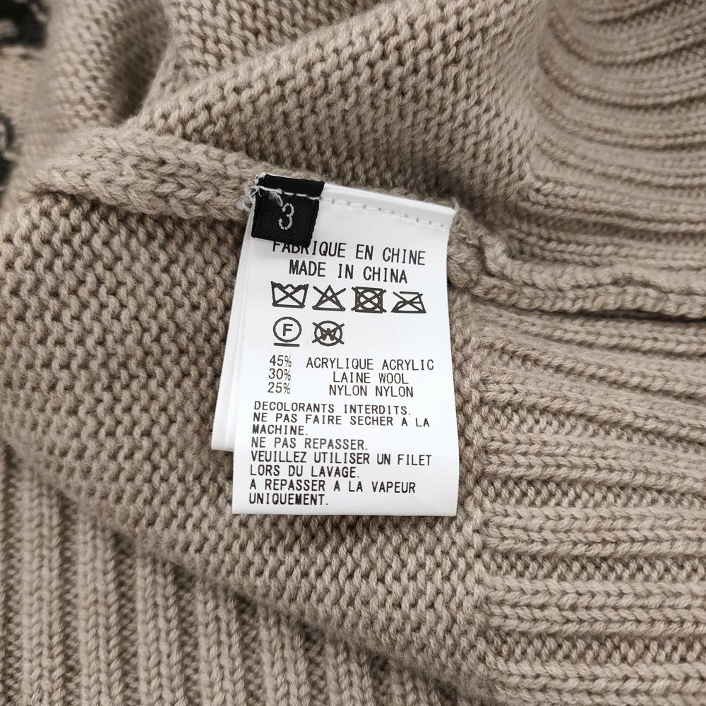 s'yte Yohji Yamamoto 7G WOOL-BLEND INTARSIA CROW-PATTERN PULLOVER