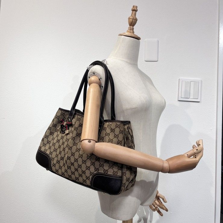 GUCCI（グッチ）プリンシー GGキャンバス トートバッグ シェリーライン