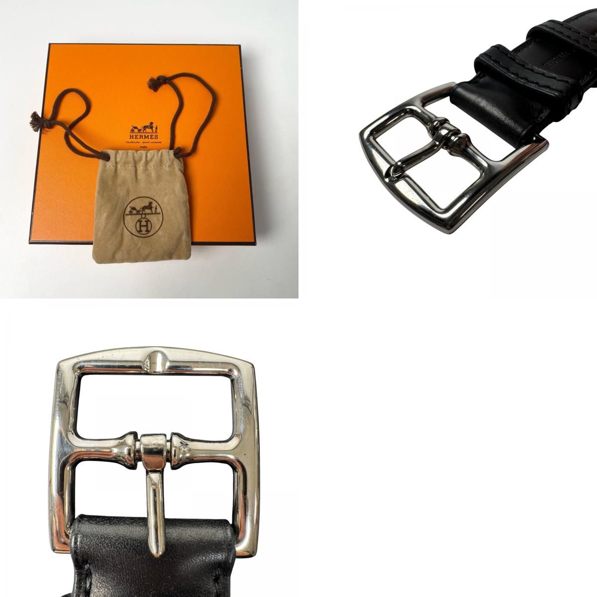 エルメス HERMES エトリヴィエール ブラック ベルト 95 ▫︎B刻印