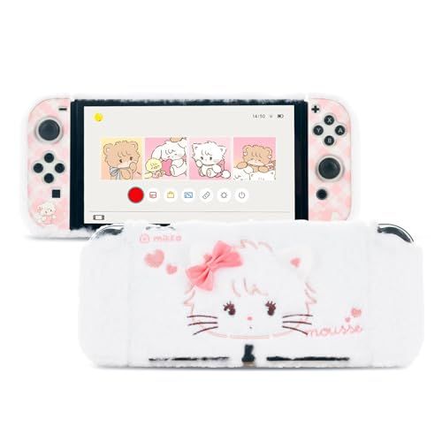 GeekShare SwitchOLEDカバー switcholed対応 カバー 分体式カバー Mikkoライセンス ニンテンドースイッチ有機ELカバー スイッチ有機ELモデル対応 取り付け簡単 衝撃吸収 汚れ防止 手触れいい 指紋防止 全面保護美品　おすすめ