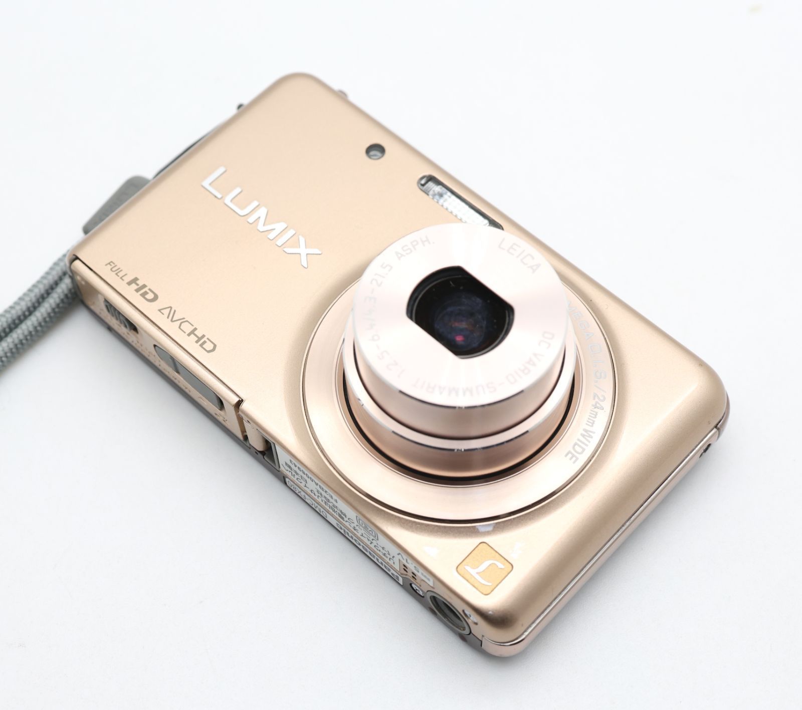 美品　Panasonic LUMIX DMC-FX80 ゴールド ＃A370 中古】パナソニック LUMIX DMC-FX80 ロイヤルゴールド｜｜カメラの
