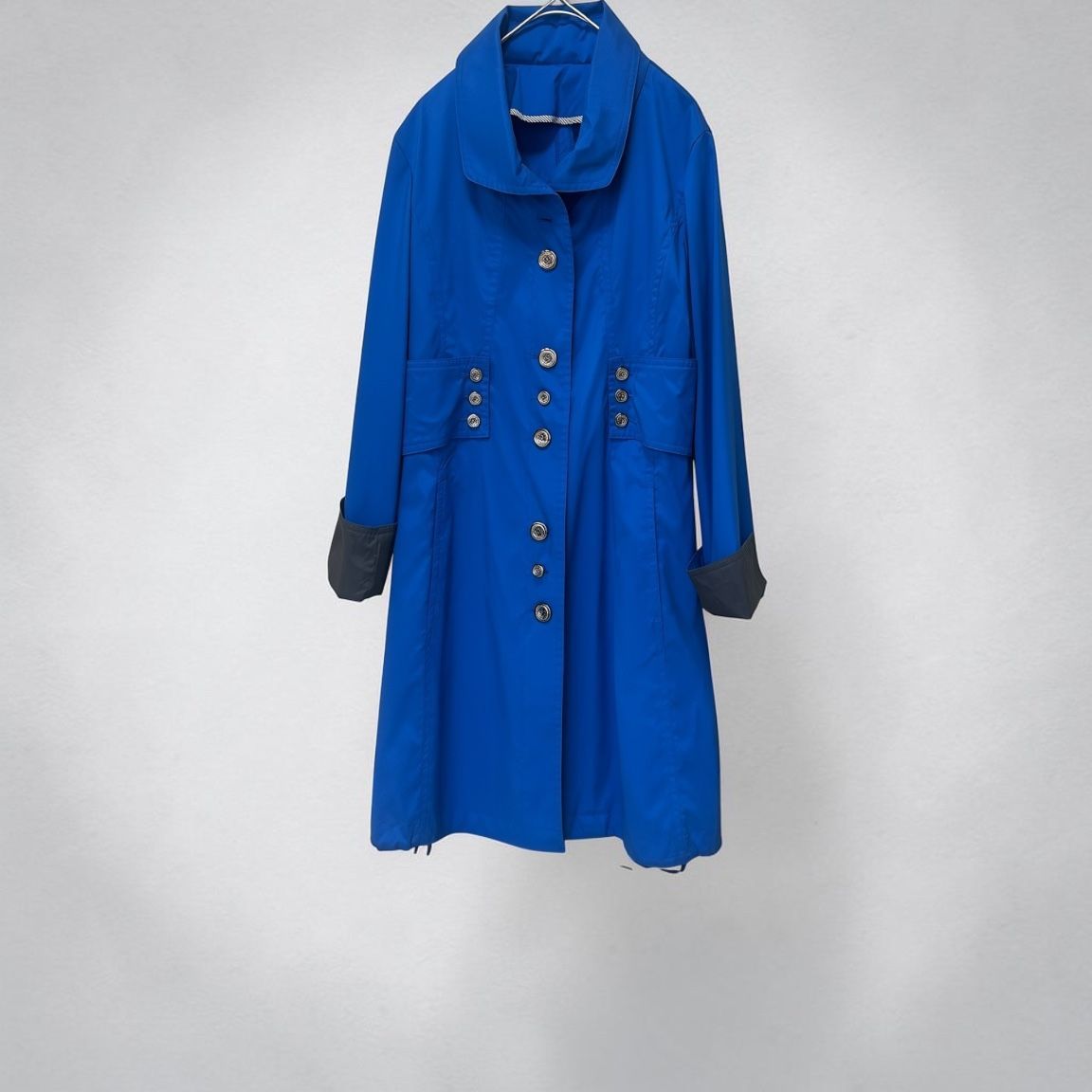 BURBERRY BLUE LABEL トレンチコート スプリングコート スプリングコート ブルー ハーフコート レディース BURBERRY BLUE