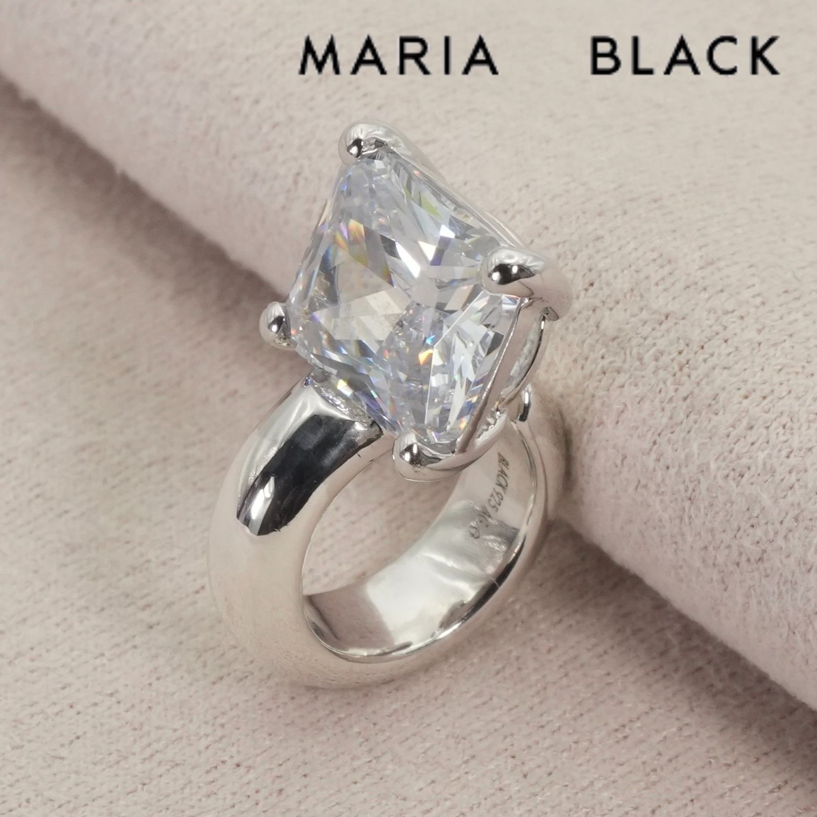 美品 マリアブラック シルバー イヤーカフ/25-3958