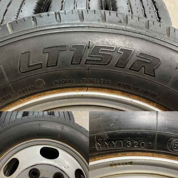 【YK LT151R 175/75R15 103/101L LT12PR】夏タイヤ 6本【トラックホイール 15インチ 5.5J6HPCD170約+96】ハブ径132mm バリ溝　(MTL030) クレジットカード QRコード決済可能 YK LT151R 175/75R15 103/101L LT12PR】夏タイヤ 6本【トラック