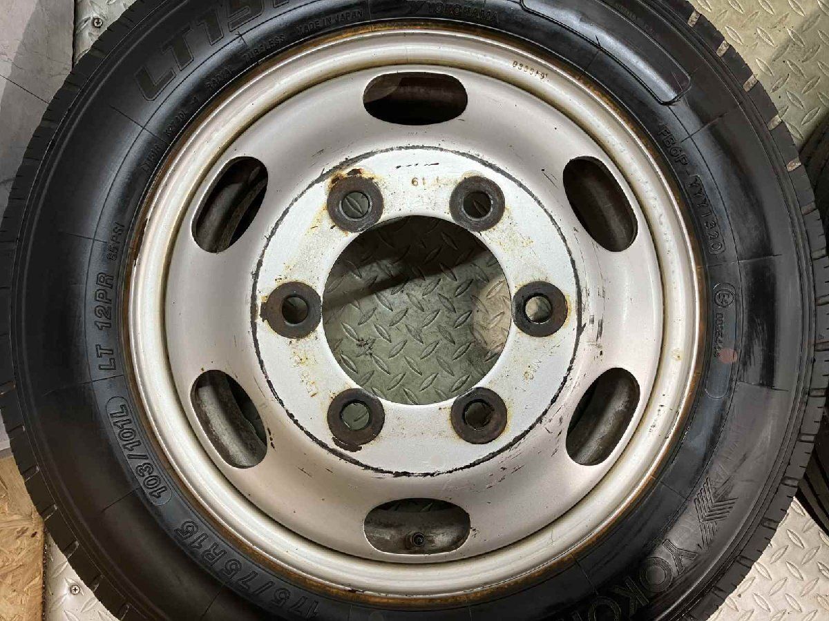 【YK LT151R 175/75R15 103/101L LT12PR】夏タイヤ 6本【トラックホイール 15インチ 5.5J6HPCD170約+96】ハブ径132mm バリ溝　(MTL030) クレジットカード QRコード決済可能 YK LT151R 175/75R15 103/101L LT12PR】夏タイヤ 6本【トラック