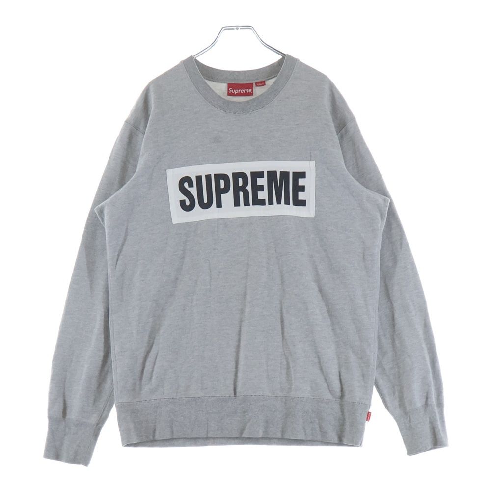 SUPREME シュプリーム 14SS Marathon Crewneck マラソン クルーネックスウェットトレーナー グレー SUPREME (シュプリーム) 14SS Marathon Crewneck マラソン クルー