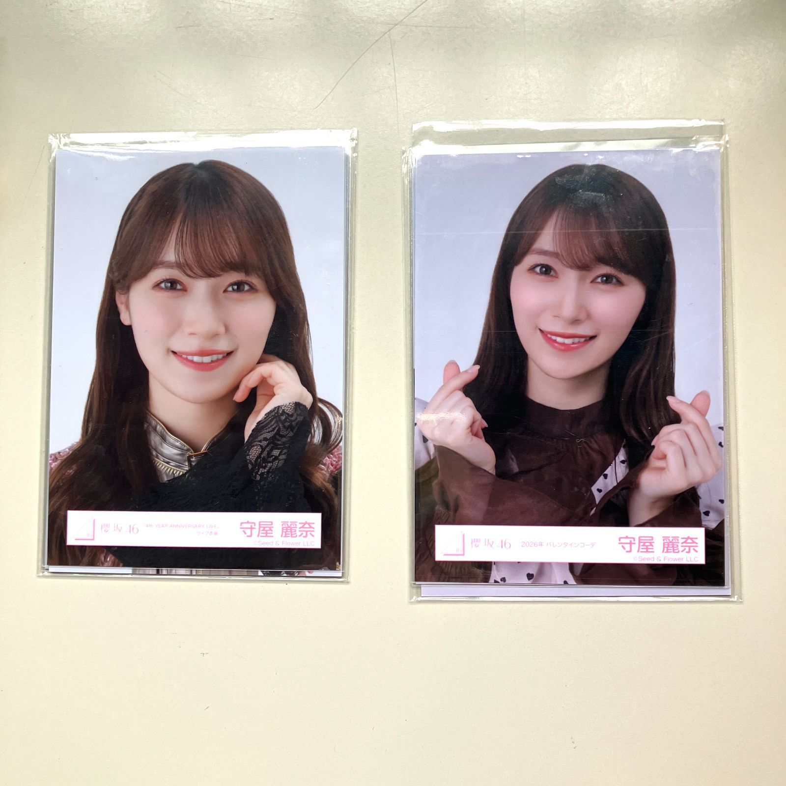 坂道シリーズ 櫻坂46 守屋 麗奈 生写真 コンプ 2セット NL4053P f115