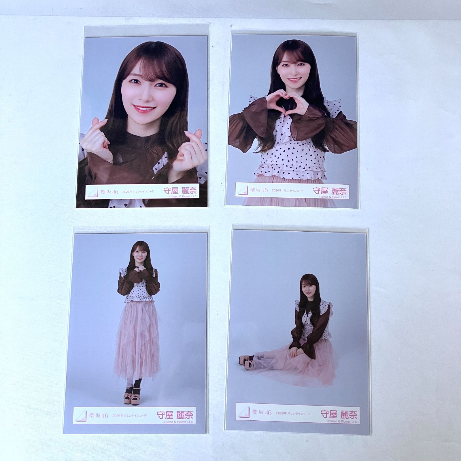 坂道シリーズ 櫻坂46 守屋 麗奈 生写真 コンプ 2セット NL4053P f115