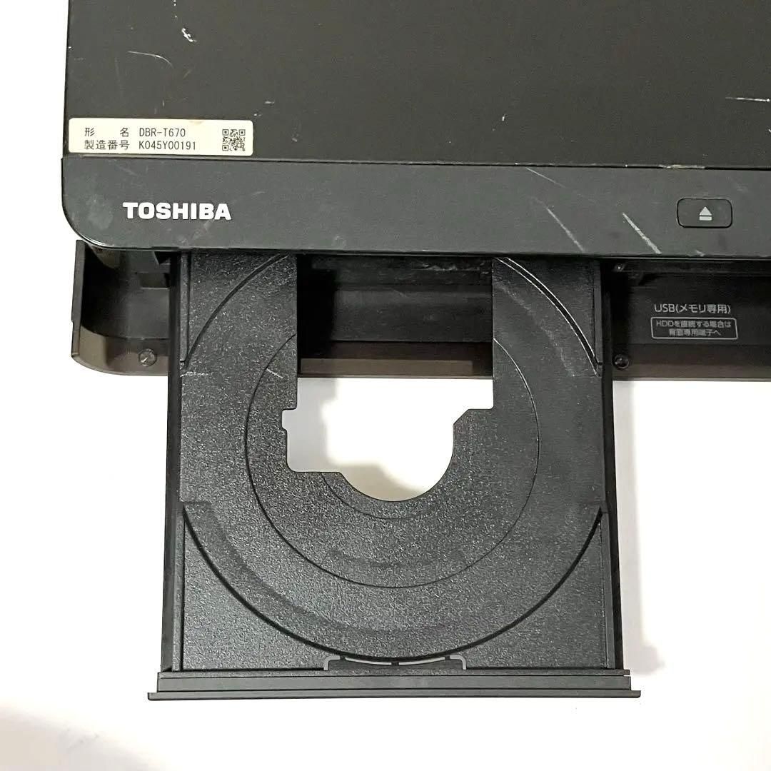 東芝 レグザ 3TB 3番組同時録画 ブルーレイレコーダー DBR-T670