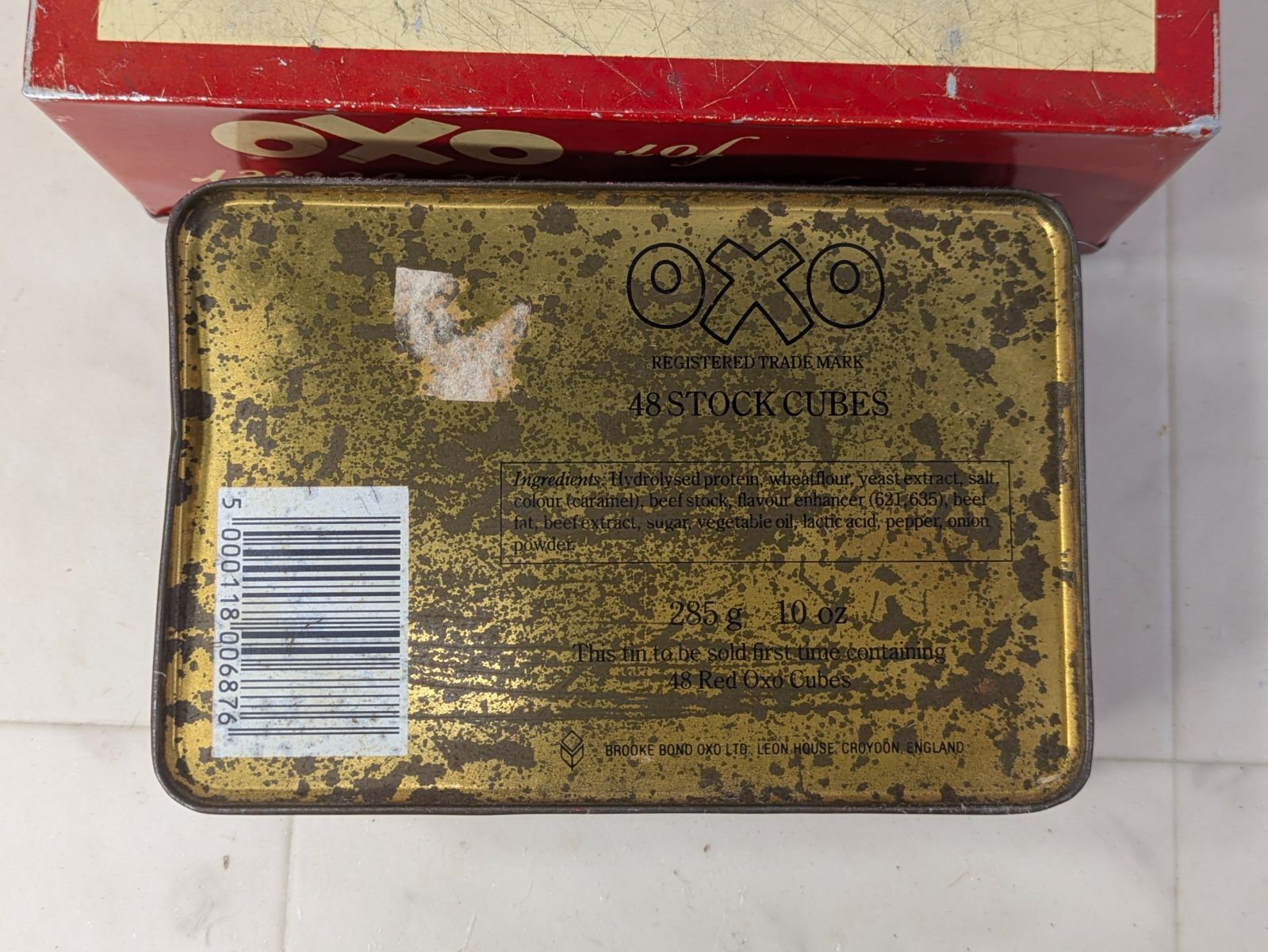 イギリス アンティーク oxo 缶 2個セット - メルカリ