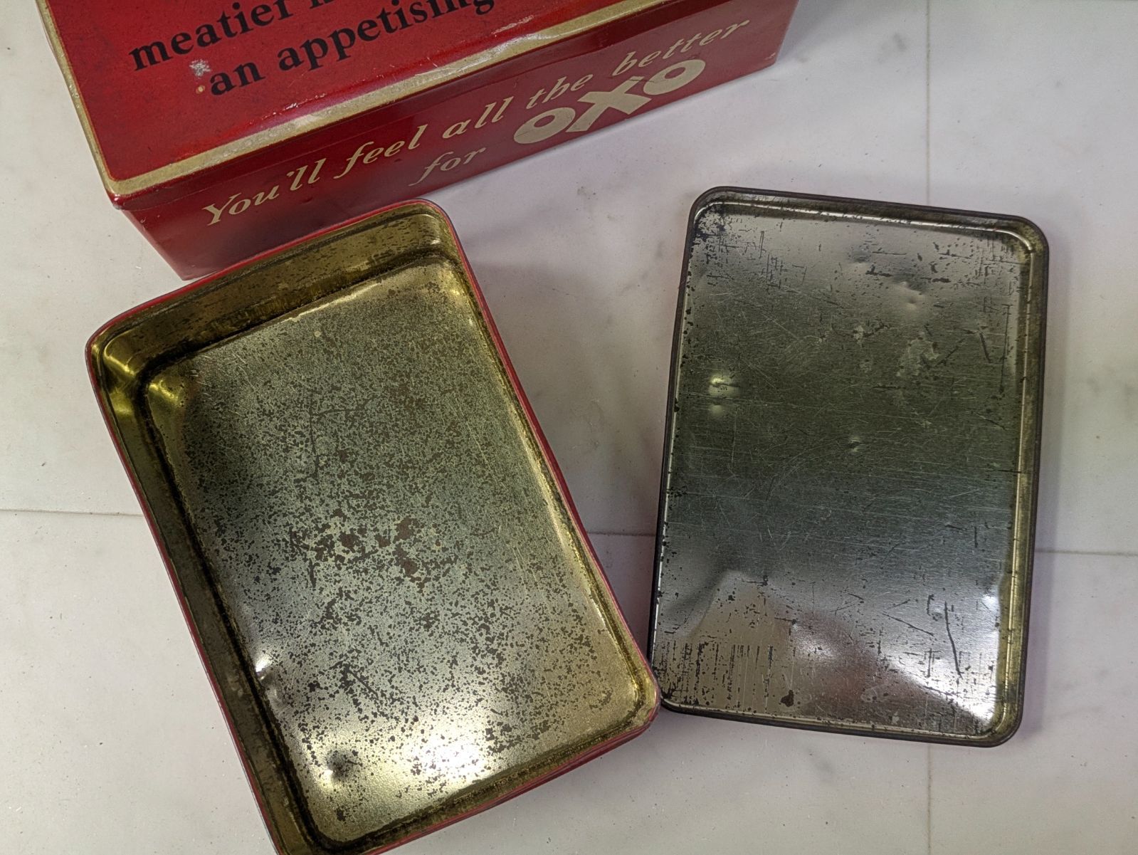 イギリス アンティーク oxo 缶 2個セット - メルカリ