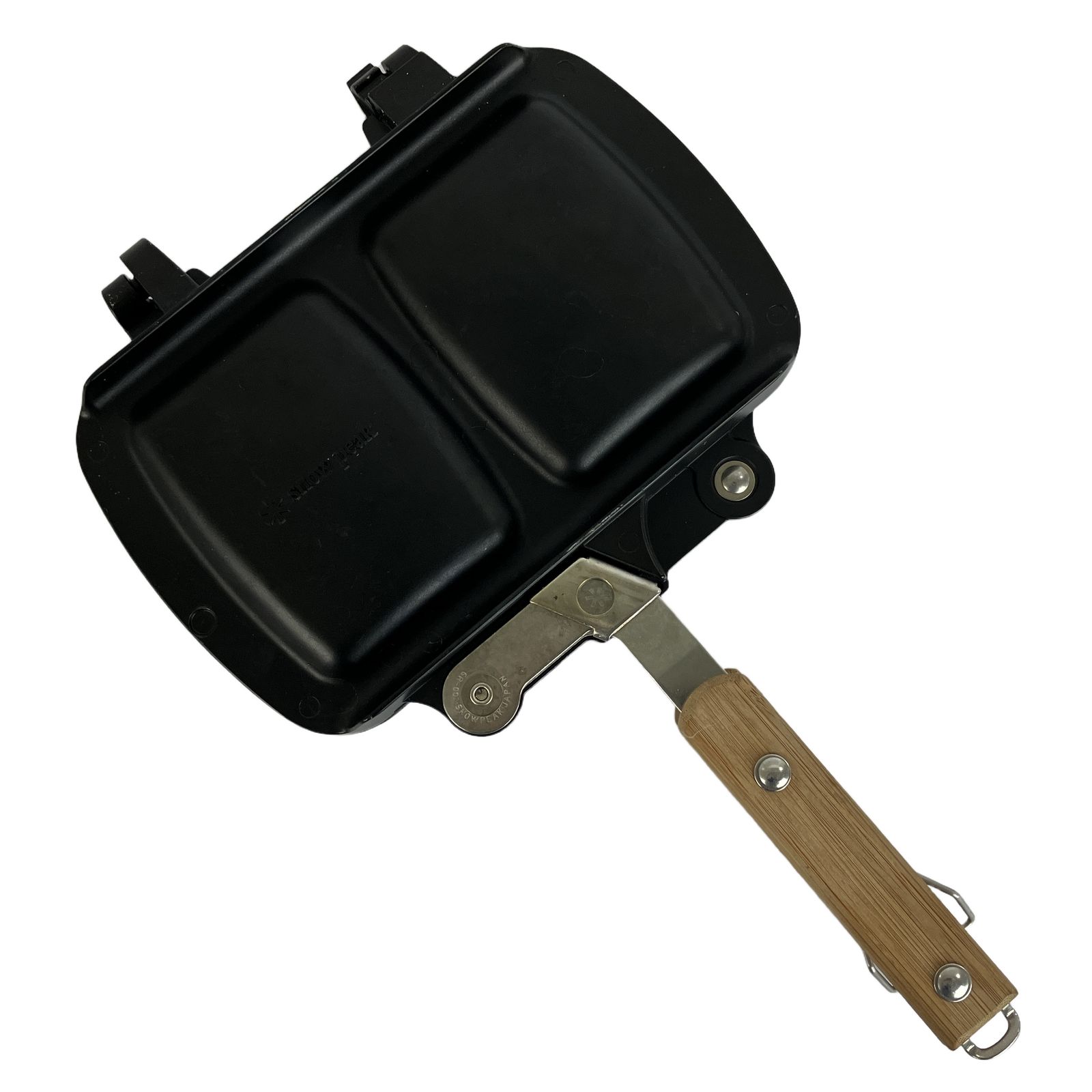  peak ホットサンドクッカー トラメジーノ ブラック PG-120 snow peak PG-120 トラメジーノ ホットサンドクッカー ブラック 中古